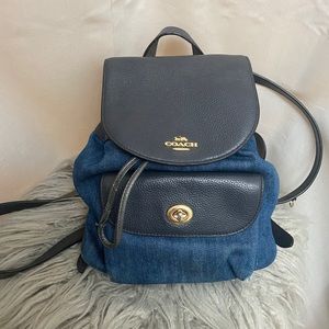 Coach Mini Backpack in jeans